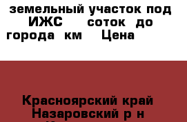 земельный участок под ИЖС, 27 соток, до города 5км. › Цена ­ 350 000 - Красноярский край, Назаровский р-н, Костеньки д. Недвижимость » Земельные участки продажа   . Красноярский край